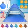 Pop Up Beach Tent Sun Shade Shelter Anti-UV Automatic Waterproof Tent Canopy for 2/3 Man w/ Net Window Storage Bag for Outdoor Beach Camping Fishing P