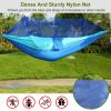 600lbs Load 2 Persons Hammock w/Mosquito Net Outdoor Hiking Camping Hommock Portable Nylon Swing Hanging Bed w/ Strap Hook Carry Bag