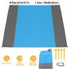 108x96.46in Sand Proof Picnic Blanket Water Resistant Foldable Camping Beach Mat w/ 4 Anchors 1 Carry Bag For 4-6 People