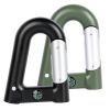 2200mAh Power Bank w/Emergency Flashlight Compass Carabiner-Shaped Hiking Camping Use