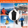 Heated Vest Men Women Heated Jacket with 23 Heating Zones 3 Heat Levels USB Powered Machine Washable for Winter Hiking Skiing Skating Outdoor Activiti