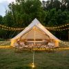 Oxford Bell Tent for Family Camping Spacious Yurt Tent with Stove Jack, 4 Season Glamping Shelter, Waterproof Oxford Hot Tent for 4-8 People