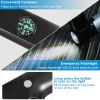 2200mAh Power Bank w/Emergency Flashlight Compass Carabiner-Shaped Hiking Camping Use