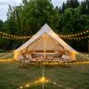 Oxford Bell Tent for Family Camping Spacious Yurt Tent with Stove Jack, 4 Season Glamping Shelter, Waterproof Oxford Hot Tent for 3-4 People