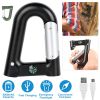 2200mAh Power Bank w/Emergency Flashlight Compass Carabiner-Shaped Hiking Camping Use