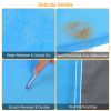 108x96.46in Sand Proof Picnic Blanket Water Resistant Foldable Camping Beach Mat w/ 4 Anchors 1 Carry Bag For 4-6 People