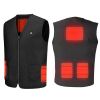 Heat Jacket Vest 3 Heating Gear Adjustable USB Heated Vest Warm Heat Coat Vest w/ 5 Heating Zones For Men Women Winter Outdoor Activity