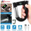 2200mAh Power Bank w/Emergency Flashlight Compass Carabiner-Shaped Hiking Camping Use