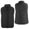 Heated Vest Electric USB Jacket Men Women Heating Coat Thermal Body Warmer Wear with 3 Temperature Levels