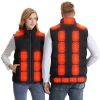 Heated Vest Men Women Heated Jacket with 23 Heating Zones 3 Heat Levels USB Powered Machine Washable for Winter Hiking Skiing Skating Outdoor Activiti