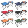 2Pcs Foldable Camping Table Portable Picnic Table Lightweight Travel Desk with 2 Cup Holders/Table Carrying Bag