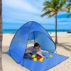 Pop Up Beach Tent Sun Shade Shelter Anti-UV Automatic Waterproof Tent Canopy for 2/3 Man w/ Net Window Storage Bag for Outdoor Beach Camping Fishing P
