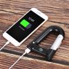 2200mAh Power Bank w/Emergency Flashlight Compass Carabiner-Shaped Hiking Camping Use