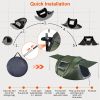 5-8 Person Pop Up Tent Automatic Setup Camping Tent Waterproof Instant Setup Tent with 4 Tent Poles 2 Mosquito Net Windows Carrying Bag for Hiking Cli