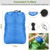 600lbs Load 2 Persons Hammock w/Mosquito Net Outdoor Hiking Camping Hommock Portable Nylon Swing Hanging Bed w/ Strap Hook Carry Bag