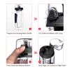 Fruit Infuser Water Bottle Juice Shaker Sport w/ Flip Top Lid Anti-Slip Grips For Office Home Sport Running Walking Hiking