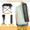1Pc Foldable Camping Table Portable Picnic Table Lightweight Travel Desk with 2 Cup Holders Carrying Bag