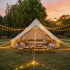 Oxford Bell Tent for Family Camping Spacious Yurt Tent with Stove Jack, 4 Season Glamping Shelter, Waterproof Oxford Hot Tent for 3-4 People