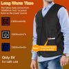 Heat Jacket Vest 3 Heating Gear Adjustable USB Heated Vest Warm Heat Coat Vest w/ 5 Heating Zones For Men Women Winter Outdoor Activity
