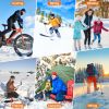 Heated Socks for Men Women Electric Heating Socks with APP Control 5000mAh Battery Rechargeable Thermal Socks Winter Warm Socks for Skiing Hiking Camp