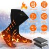 Heated Socks for Men Women Electric Heating Socks with APP Control 5000mAh Battery Rechargeable Thermal Socks Winter Warm Socks for Skiing Hiking Camp