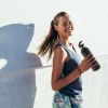 Sports Water Bottle Stainless Steel Vacuum-Insulated Drinking Cup w/ Straws Outdoor Cycling Hiking