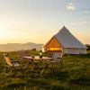 Oxford Bell Tent for Family Camping Spacious Yurt Tent with Stove Jack, 4 Season Glamping Shelter, Waterproof Oxford Hot Tent for 4-8 People