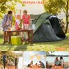 3-4 Person Pop Up Tent Automatic Setup Camping Tent Waterproof Instant Setup Tent with 2 Mosquito Net Windows Carrying Bag for Hiking Climbing Adventu